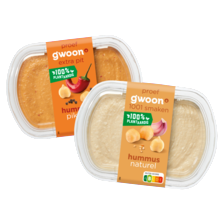 g'woon hummus naturel of pikant